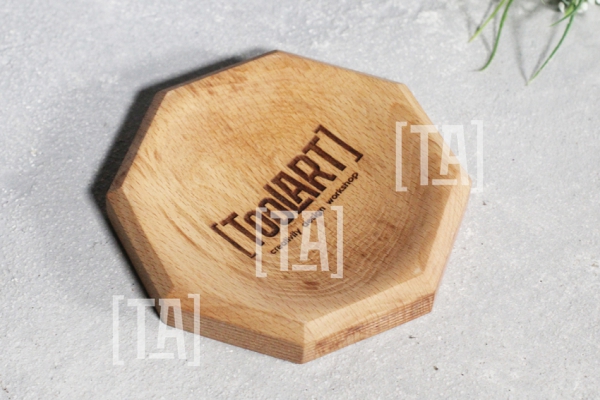 Монетница деревянная "Призма" Бук